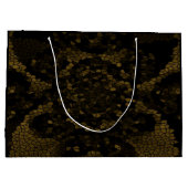 Olive Stected Glass Butterfly Große Geschenktüte (Rückseite)