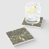 Olive Stone Untersetzer (Seitenansicht)