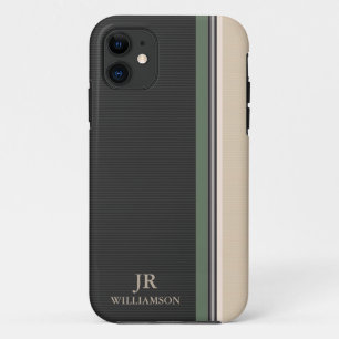 Olive Stripes im modernen Stil - kundenspezifisch  Case-Mate iPhone Hülle