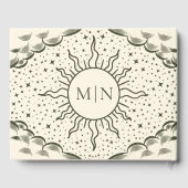 Olive Tarot Card Wedding Gästebuch (Rückseite)