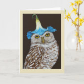 Olive the aufkeimende Eule card Karte (Gelbe Blume)