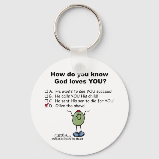 Olive the Oove! Schlüsselanhänger (Vorderseite)