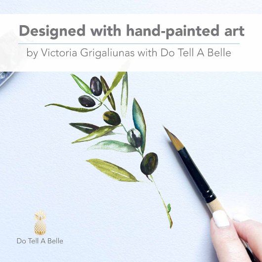 Olive Theme Foto Wedding Save the Date