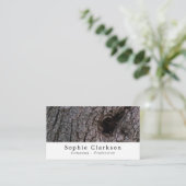 Olive Tree Bark Wood Effect, Rustic Visitenkarte (Stehend Vorderseite)