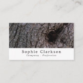 Olive Tree Bark Wood Effect, Rustic Visitenkarte (Vorderseite)