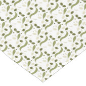 Olive Tree Branch and Blätter Pattern Kurzer Tischläufer (Ecke)