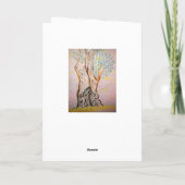 Olive Tree Hello Karte (Rückseite)