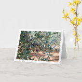 Olive Tree Portrait Karte (Gelbe Blume)