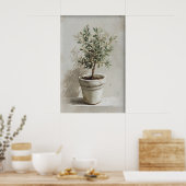 Olive Tree Print, Spring Landscape Digital, 19th Poster (Küche)