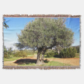Olive Tree Throw Blanket Decke (Vorderseite)