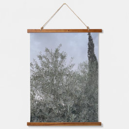 Olive Tree Wall Tapestry – Rustic 26×36″ Hanging H Wandteppich Mit Holzrahmen