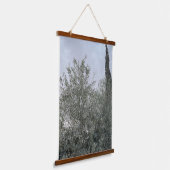 Olive Tree Wall Tapestry – Rustic 26×36″ Hanging H Wandteppich Mit Holzrahmen (Gewinkelt)