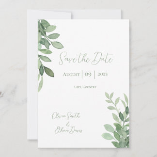 Olive Tree Watercolor Hochzeit Save The Date