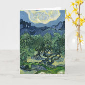 Olive Trees by Van Gogh Karte (Gelbe Blume)