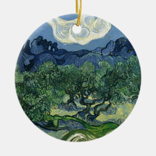 Olive Trees by Van Gogh Keramik Ornament (Vorne)