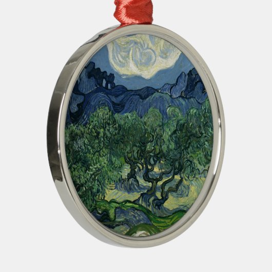 Olive Trees by Van Gogh Ornament Aus Metall (Rechts)