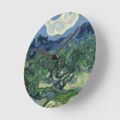 Olive Trees by Van Gogh Runde Wanduhr (Winkel)