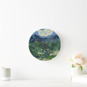 Olive Trees by Van Gogh Runde Wanduhr (Zuhause)