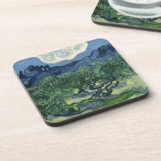 Olive Trees by Van Gogh Untersetzer (Linke Seite)