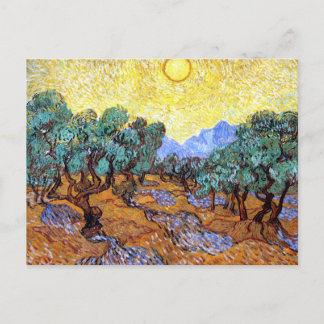 Olive Trees in the Sun Van Gogh Postkarte