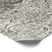 Olive Trees Sketch Poster (Ecke)