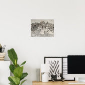Olive Trees Sketch Poster (Heimbüro)