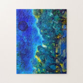 Olive Trees Starry Night Style Puzzle (Vertikal)