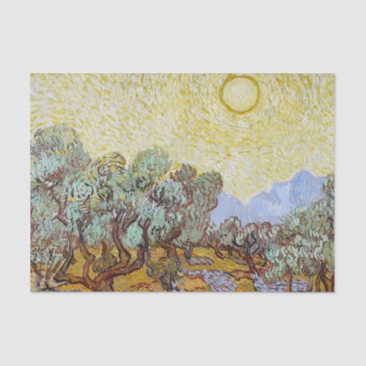 Olive Trees Van Gough Decoupage Paper Seidenpapier (Vorderseite)