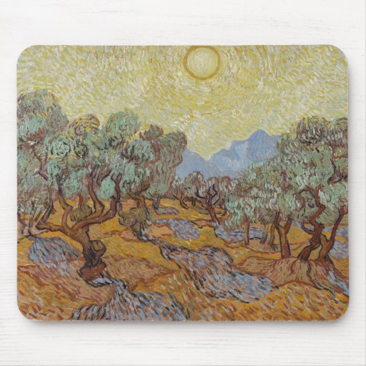 Olive Trees, von van Gogh Mousepad (Vorne)