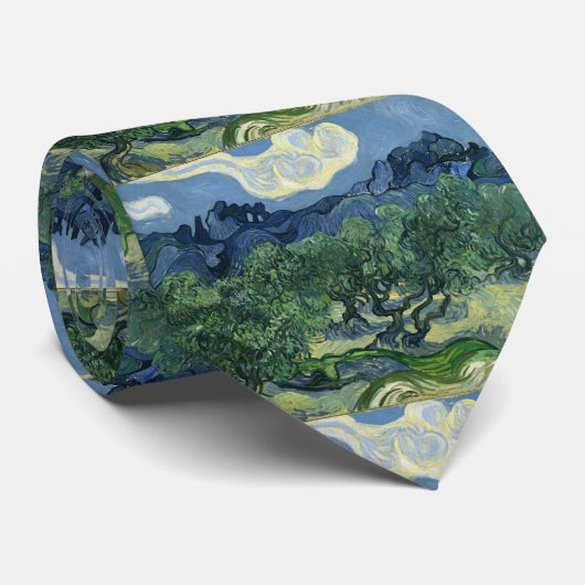 Olive Trees von Van Gogh Neck Tie Krawatte (Gerollt)