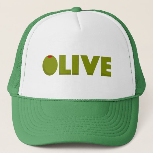 Olive Trucker Hat Truckerkappe (Vorderseite)
