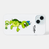 Olive-Turtle-iPhone-Hülle iPhone 15 Hülle (Rückseite (Horizontal))