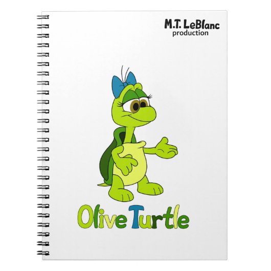 Olive Turtle Notizblock (Vorderseite)