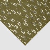 Olive u. weißes botanisches Seidenpapier (Ausschnitt)