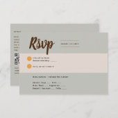 Olive UAWG für den Rustikalen Fall Einladungen (Vorne/Hinten)