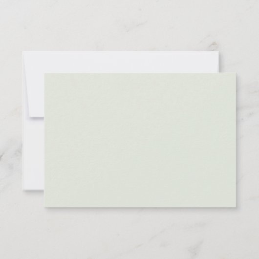 Olive und Blätter grün Hochzeit danke (Rückseite)