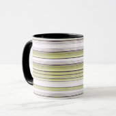 Olive und Blue Stripes. Tasse (Vorderseite Links)