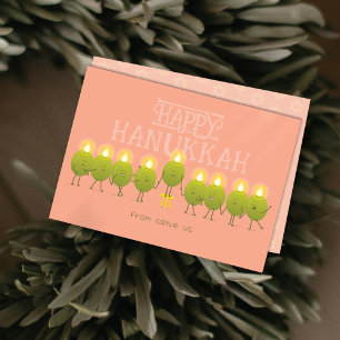 Olive Us Hanukkah Card Feiertagskarte