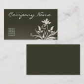 Olive verlässt Geschäfts-Karte Visitenkarte (Vorne/Hinten)