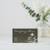 Olive verlässt Geschäfts-Karte Visitenkarte (Stehend Vorderseite)