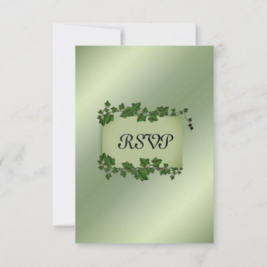 Olive Vines UAWG w Entree RSVP Karte (Rückseite)