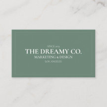 Olive Vintag Simple Business Card