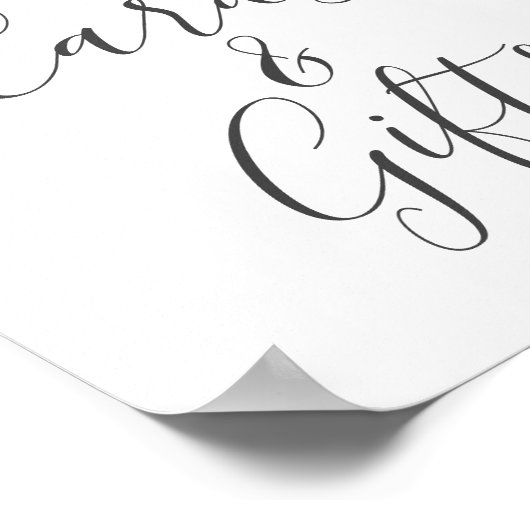 Olive Wedding Cards und Geschenkzeichen Poster (Ecke)