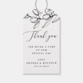 Olive Wedding Vielen Dank | Botanisch-mediterran Geschenkanhänger (Vorderseite)