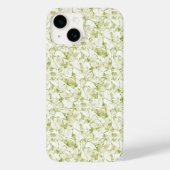 olive-white abstract fashionable modern pattern Case-Mate iPhone hülle (Rückseite)