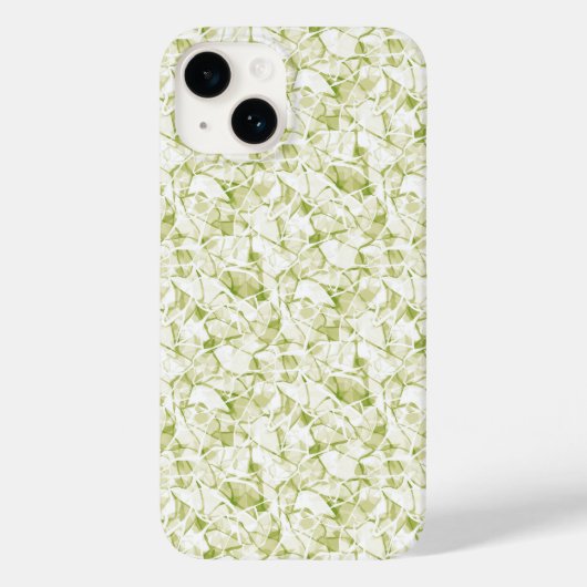 olive-white abstract fashionable modern pattern Case-Mate iPhone hülle (Rückseite)