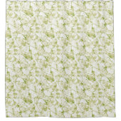 olive-white abstract fashionable modern pattern duschvorhang (Vorderseite)