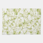 olive-white abstract fashionable modern pattern geschirrtuch (Horizontal)