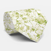 olive-white abstract fashionable modern pattern krawatte (Gerollt)