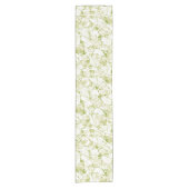 olive-white abstract fashionable modern pattern    kurzer tischläufer (Vorderseite)